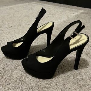 Jessica Simpson Stiletto Peep Toe Platform High Heels Size 7